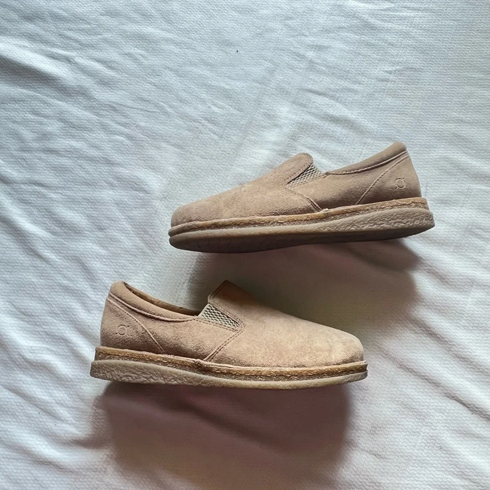 Born‎ Beige Suede Loafers